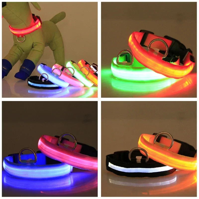 FlexiShop USB-Lade-LED-Hundehalsband